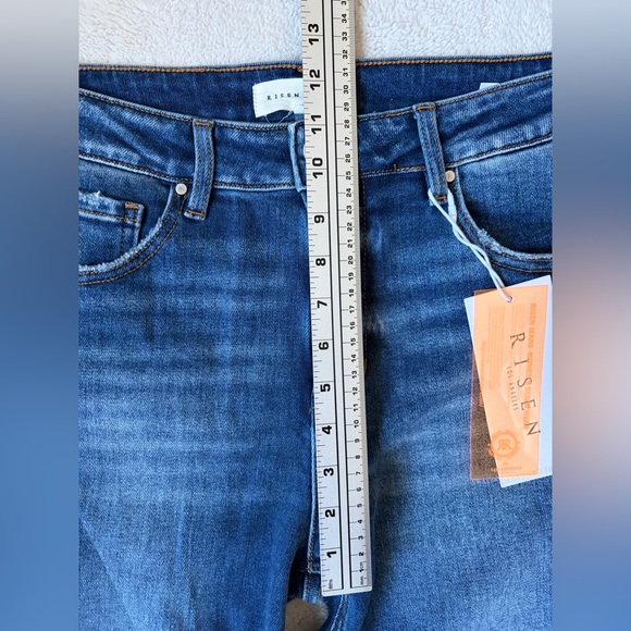 NWT Risen Wide Leg Dark Blue Jeans Women Size 9 or 29 - Picture 4 of 11